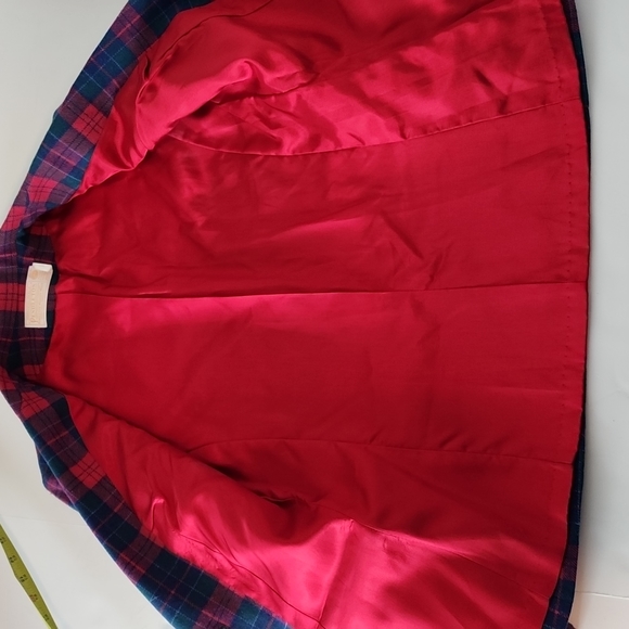 Pendleton pink green and blue plaid wool blazer, sz 6 - Picture 4 of 11